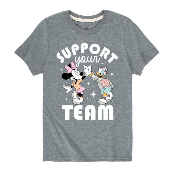 Mickey & Friends - Support Your Team - Toddler And Youth Short Sleeve Graphic T-Shirt