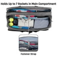 thumbnail image 4 of Langgg Sac de Sport Tennis Capacité 7 Raquettes Renforcé Multifonction Cousu, 4 of 9