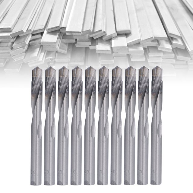 Fresa, 10 piezas Juego de brocas para enrutador de fresa de extremo Brocas para enrutador CNC Características mejoradas VoborMX herramienta