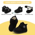 thumbnail image 4 of Barerun Girls Boys Slipper Kids Warm Lightweight Toddler Child Shoes Black, 4 of 7