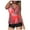 Red, variant on Womens Printed Strappy Racerback Swim Tankini Top Only No Bottom S - XXXL