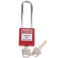 thumbnail image 2 of Candado de bloqueo de seguridad shamjiam con grillete duradero 125 mm rojo, 2 of 8
