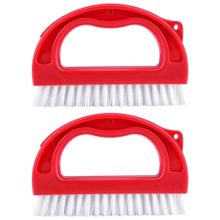 2 Pack Grout Cleaner Brush, Tile Joint Cleaning Scrubber for Shower, Floors, Bathroom, Window Track and
