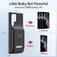thumbnail image 3 of Funda de batería NEWDERY para Galaxy S2 Ultra de 10000 mAh, color negro, 3 of 7