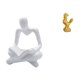 thumbnail image 1 of Estatua de pensador abstracto creativo, estatuilla, escultura artesanal para sala de estar, decoración Feng Shui, decoraciones para el hogar, escultur, 1 of 8