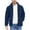 Navy, variant on Chiccall Men's Fuzzy Hoodie Heavy Fleece Jacket Zip Up Hooded Sweatshirt Casual Solid Athletic Coat with Pockets