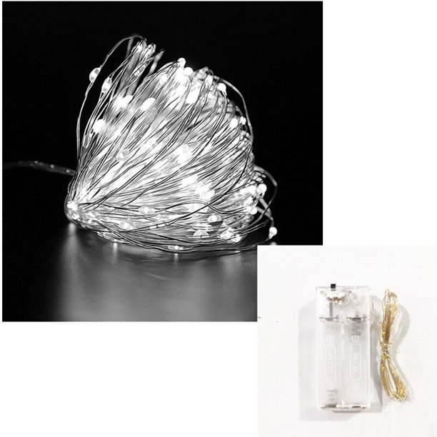 Guirnalda de caja de batería de alambre de cobre de 1m/2m/3m/10m, decoración de boda LED para decoración del hogar, hada para decoración de fiesta, cadena de luces Tan Jianjun unisex