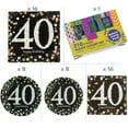 thumbnail image 2 of Fun Express Sparkling Celebration 40th Birthday Tableware Kit for 8 Guests, 2 of 3