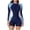 *9-White, variant on VBVC Women's One Piece Athletic Swimsuit,Ladies Zip Front Bathing Set,Long Sleeve UPF 50 Jumpsuit For Women,Black,Size XXL