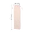 thumbnail image 4 of 6PCS Bolsa de transporte de paja de acero inoxidable Bolsa de lino de algodón Pajitas para beber prácticas Funda Cubiertos Tenedor Cuchara Bolsa de almacenamiento, 4 of 5