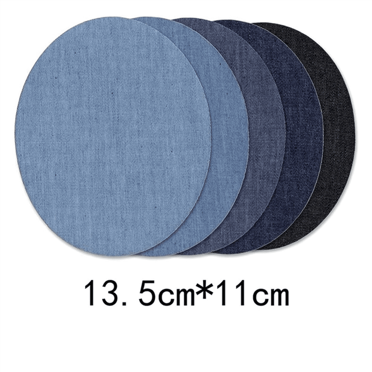 20 Patchs à Repasser Pour Jeans - 5 Couleurs Denim - Pur Coton - Taille 13,5 X 11 Cm - Réparation Et Décoration