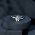thumbnail image 4 of Rosec Jewels Lab Grown Diamond Flower Engagement Ring for Women, EF-VS Quality - with Jewelry Box, 18K White Gold, US 7.00, 4 of 9