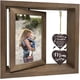 thumbnail image 1 of 1 marco de fotos giratorio de doble cara para mamá de hija, marco de fotos de madera con dijes de corazón, regalo conmemorativo., 1 of 7