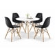 thumbnail image 1 of Set de comedor Oslo 80 Mundo In - Mesa blanca y 4 Sillas Eames negras Mundo In Minimalista, 1 of 10