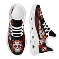 thumbnail image 1 of Zapatillas de deporte con estampado floral de azúcar para mujer, zapatos informales de plataforma, zapatillas de moda con cordones y suela gruesa., 1 of 6