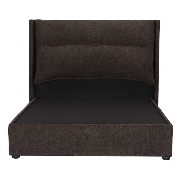 Recámara Matrimonial Becca Chocolate con Cabecera + Box Base Cama