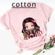 thumbnail image 2 of Camisetas de algodón para niños con estampado de Nezuko Kamado Kimetsu No Yaiba, color rosa, para bebés, lindas camisetas Harajuku Kawaii, camisetas para niñas, 2 of 4