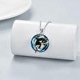 thumbnail image 4 of Orca Killer Whale Necklace for Women Sterling Silver Orca Whale Gifts, 4 of 10