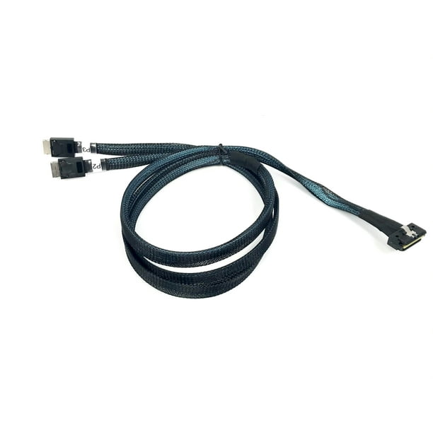 Low Profile SlimSAS Strait 8i to OCulink 4 Lane x2Port YCable