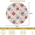 thumbnail image 3 of Pioneer Flower Floral Print Pattern Round Tablecloth 60 X 60 Inch, Wrinkle Resistant Wipeable Table Cloth for Kitchen Dining Picnic Patio Party, 3 of 6