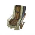 thumbnail image 4 of Retro Soft Flannel Fleece Throw Blanket, Rustic Door Design Vintage Composition Architecture Elements, Cozy Plush for Indoor and Outdoor Use, 70" x 90", Cream Pale Brown, by Ambesonne, 4 of 6