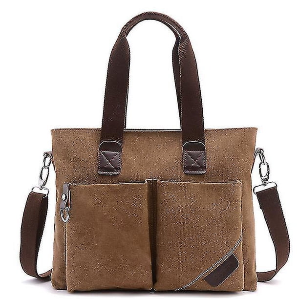 Bolsos de lona simples Maletines portátiles Bolsas de mensajero de hombro