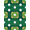 Green White Tan, Pattern 1, variant on Design&I 8'x10' Washable Area Rug Sport Park Layout With Flag Pin And Fairway Stripe Design Golf Ball Refined for King Size Bedroom, Under Bed, Sleek Flatweave Pet Friendly