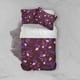thumbnail image 2 of 3D Purple Floral Funda de edredón Set Ropa de cama Set Fundas de almohada 09, 2 of 2