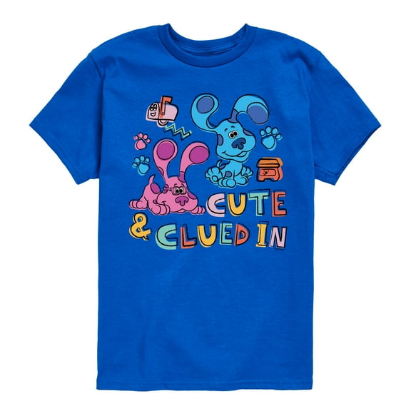 Blue's Clues & You! - Cute & Clued In - Toddler & Youth Short Sleeve Graphic T-Shirt