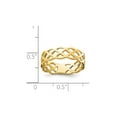 thumbnail image 2 of Gem & Harmony 14K Yellow Gold Polished Weave Ring for Women, 2 of 4