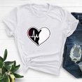 thumbnail image 2 of Diufon Hauts de la Saint-Valentin pour Femmes, Tunique Décontractée à Manches Courtes, Chandail à Col Rond, Blouse Tendance Mignonne à Imprimé Graphique, 2 of 6