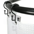 thumbnail image 5 of Utopia Alley Rustproof Aluminum Shower Rod Matte Black D-Shape Shower Rod with Ceiling Support, Shower Curtain Rod for Bathroom Shower, Freestanding Tubs and Showers (60'' x 25''), 5 of 10