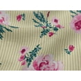 thumbnail image 4 of oneOone Viscose Jersey Fabric Stripe|Watercolor Leaves & Peony Floral Print Fabric BTY 60 Inch Wide, 4 of 5