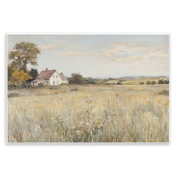 Stupell Industries Country Living in Golden Meadow Wall Plaque Art, design by Petal Prints Design