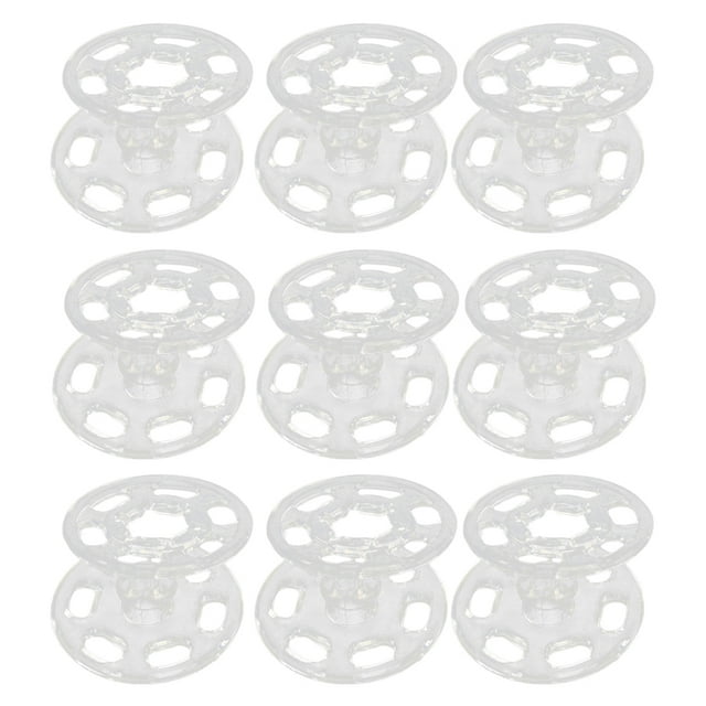 WORGEOUS 100 piezas de botones de camisa transparente Botones de abrigo Botones de broches invisibles Sujetadores de presión Accesorios de costura DIY (15 mm)