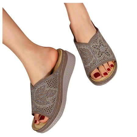 

Aayomet Slippers For Women Indoor Women s Beatrice Velour Slide Slipper Coffee 7
