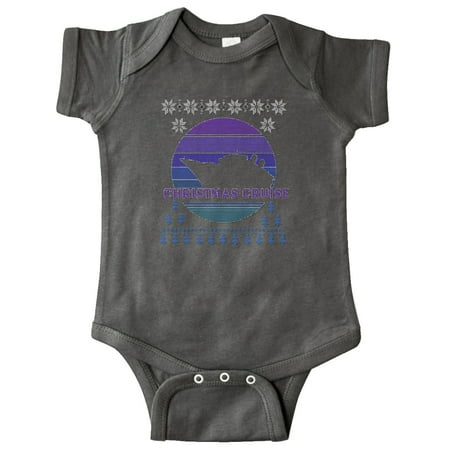 

Inktastic Faux Ugly Sweater Christmas Cruise Gift Baby Boy or Baby Girl Bodysuit
