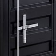 thumbnail image 4 of Industrial Style End Table with Sliding Door Storage, Black, 4 of 5