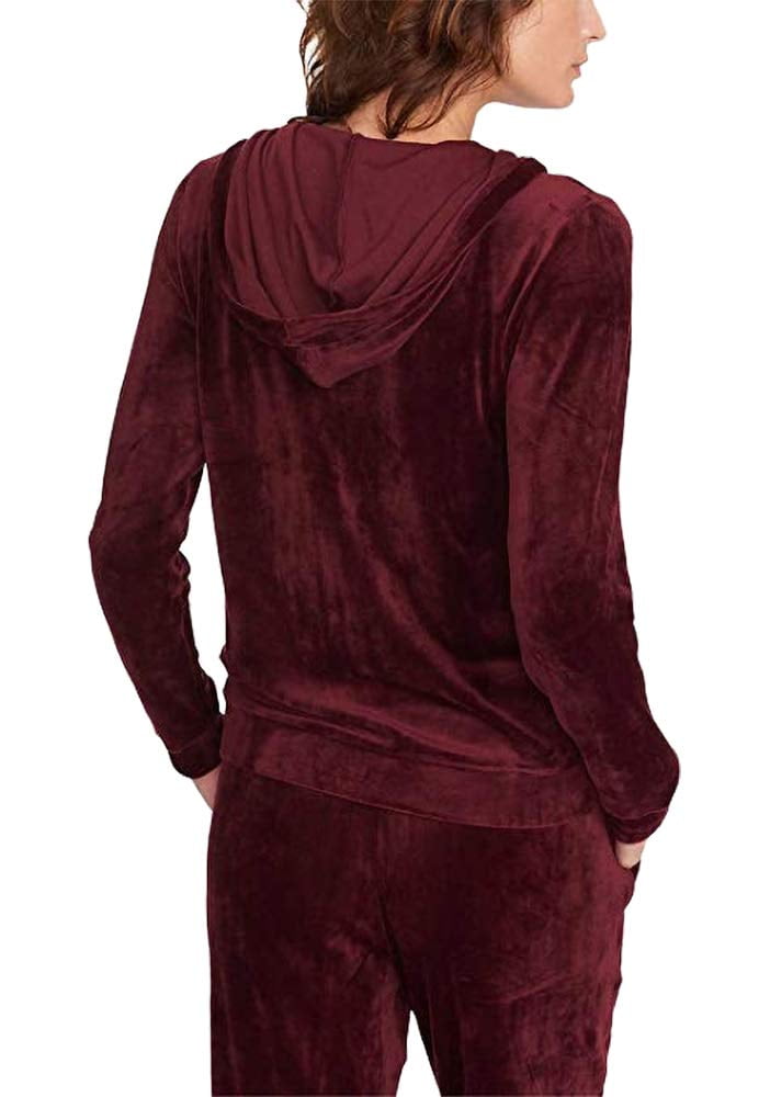 Gloria vanderbilt velour hoodie sale