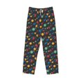 thumbnail image 2 of Vsdgher Vintage Records Print Mens Pajama Pants Sleep & Lounge Pants, PJ Bottoms With elastic waistb and Pockets, 2 of 5