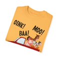 thumbnail image 3 of Hilarious Oink Baa Moo Ranch Farmstead Animals Enthusiast Humorous Rancher Vineyard Livestock Critters Lover Unisex Garment-Dyed T-shirt, 3 of 4