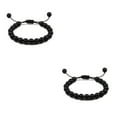 thumbnail image 4 of Sonducket Exquisita de cuentas para mujeres y hombres, regalo para unisex para hombres, piedras preciosas naturales, negro mate Negro mate 2Conjunto, 4 of 6