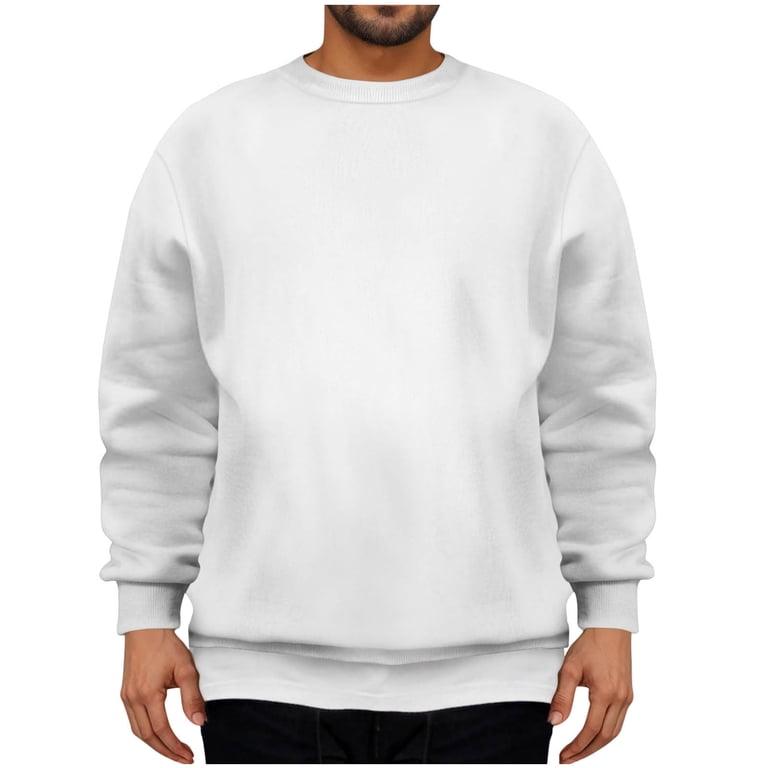 Momasggi Crew Neck Sweatshirts for Mens Loose Long Sleeve Drop