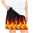thumbnail image 2 of Babcutegg Boys Casual Shorts, With Pockets Elastic Waist Short Pants for Child Red 7-8 T, 2 of 4