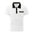Hkibbfh Golf Shirts for Men Dry Fit Breathable Button Down Polo T