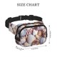 thumbnail image 4 of Balery Sea Shells Mochila Cinturón para Mujeres y Hombres, Bolsa de Cintura Impermeable de Doble Capa con Correa, 4 of 9