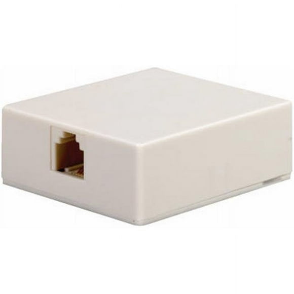 RCA White Surface Mount Telephone Jack TP265WHR