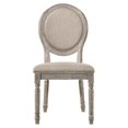 thumbnail image 4 of ACME Chaise Latérale en Tissu Faustine Couleur Tan et Chêne Clair Récupéré Ensemble de 2, 4 of 7