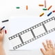 thumbnail image 4 of 2 rollos de cinta adhesiva decorativa de tira ancha para manualidades: decoración de tiras de película para scrapbooking, diarios, suministros de oficina - Artículos para fiestas de cine, 4 of 8