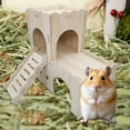 thumbnail image 3 of KMWGRE Wooden Hamster Maze Villa Habitat with Slide Seesaw Climbing Ladder Platform Chew Proof Hideout Toy for Gerbils Mice Small Animals B 17x17x2cm, 3 of 3